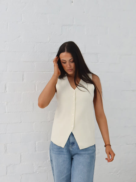 Parker Vest - Vanilla
