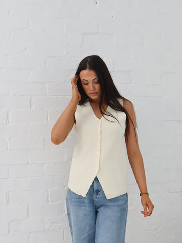 Parker Vest - Vanilla
