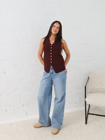 Parker Vest - Chocolate