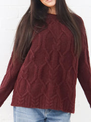 Lois Knit- Burgundy
