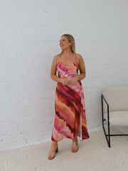 Lulu Dress- Multi Pink