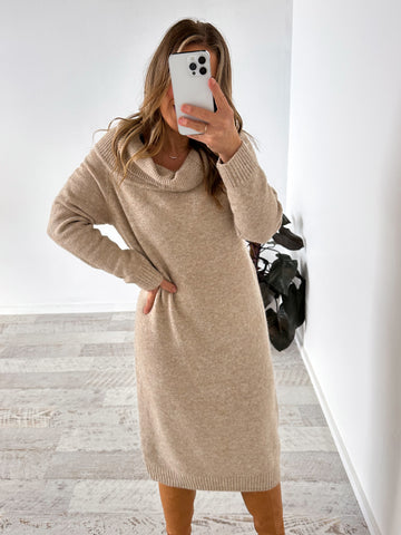 Mindy Knit Dress - Latte