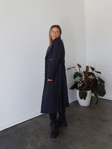 Hardin Coat - Dark Navy