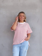 Juliette Tee - Red and White