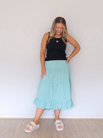 Kingsley Gingham Skirt