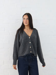 Dane Cardigan- Charcoal