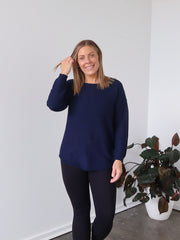 Saxon Knit - Navy