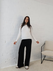 Adison Knit Top- White