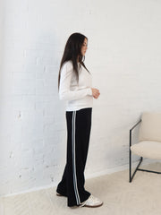 Adison Knit Top- White