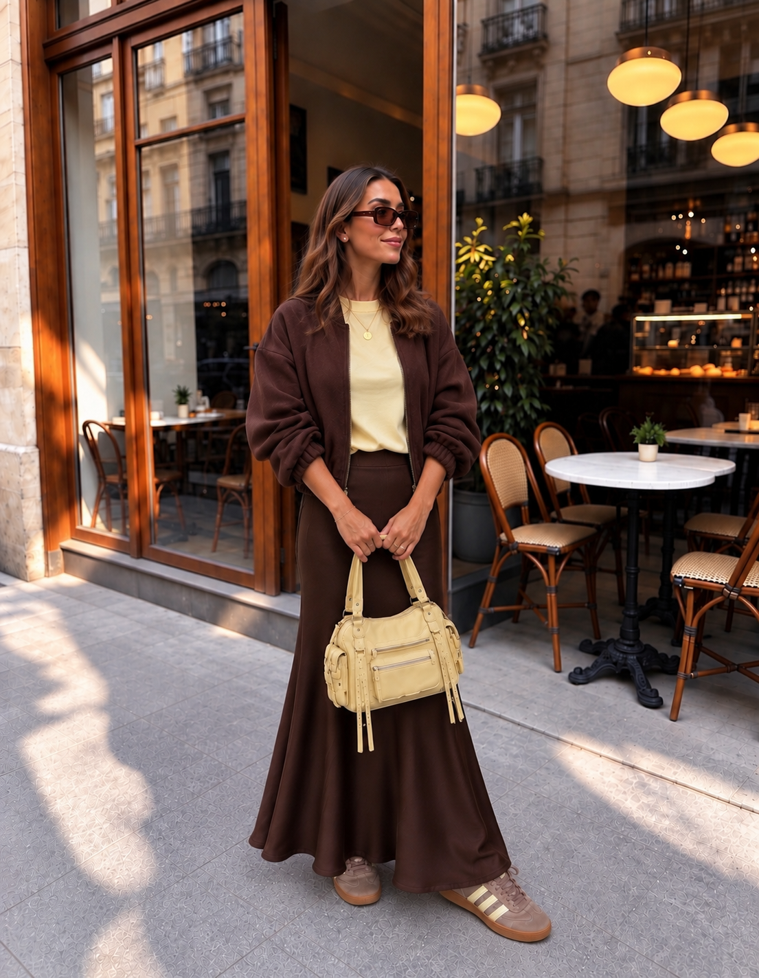 Kristen Skirt- Chocolate