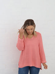 Sailah Knit - Coral