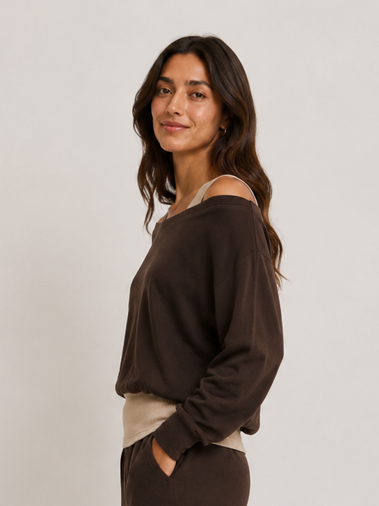 Juni Sweatshirt- Chocolate