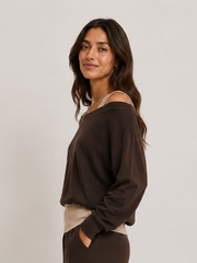 Juni Sweatshirt- Chocolate