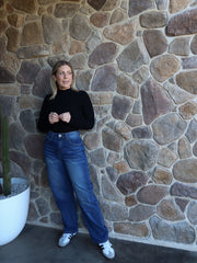 Atlas Barrel Jeans- Dark