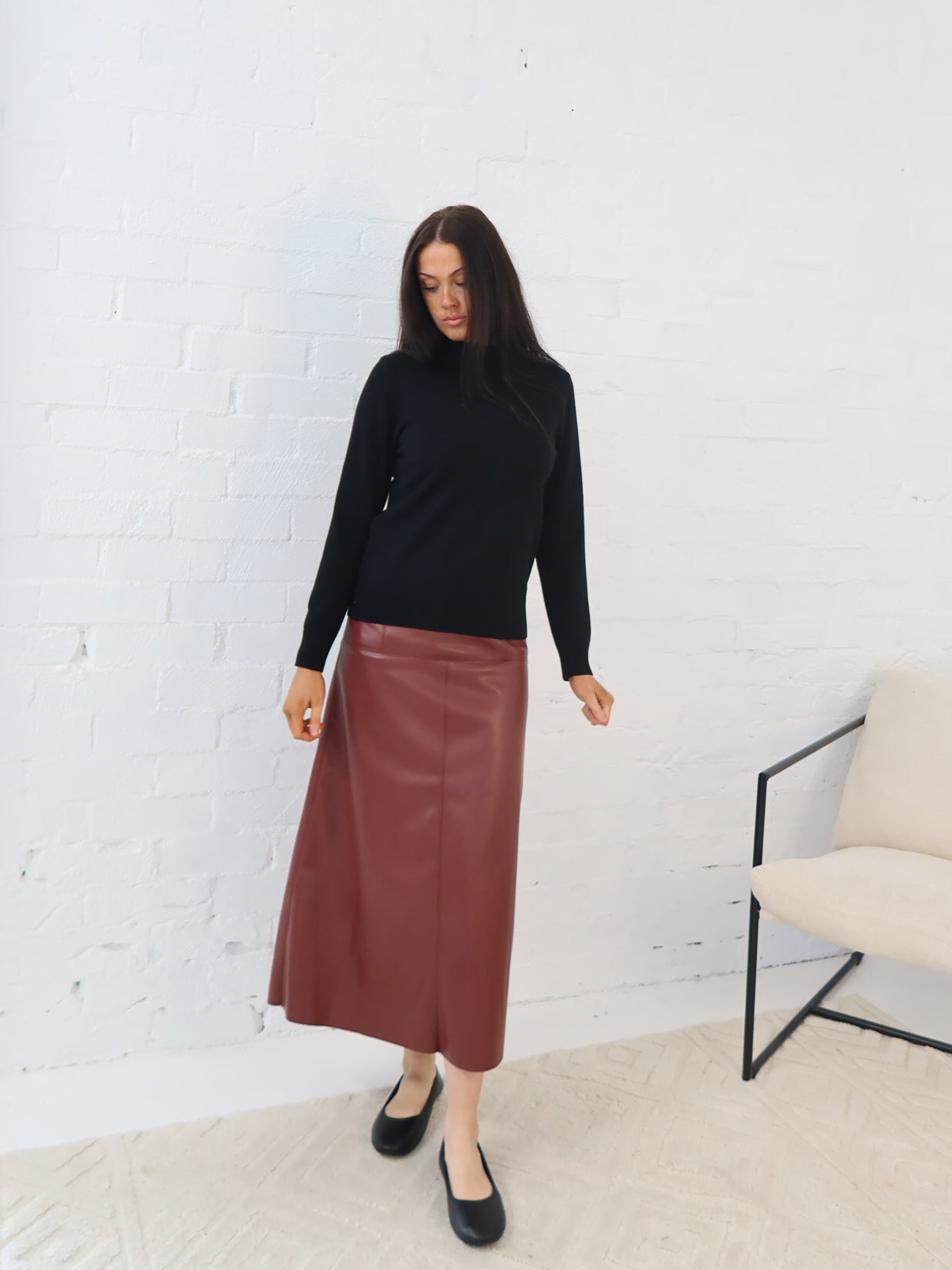 Saffy Skirt - Burgundy