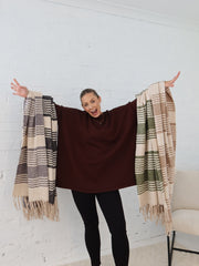 Olivia Scarf- Grey Stripe