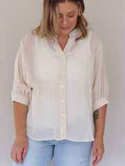 Mimi Blouse - Vanilla Nougat