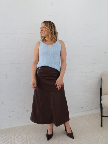 Saffy Skirt - Chocolate