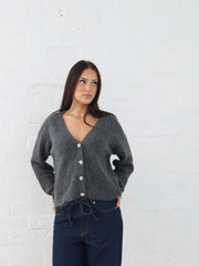 Dane Cardigan- Charcoal