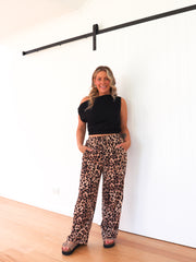 Roxy Pants - Light Leopard