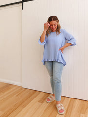 Rutherglen Blouse - Blue