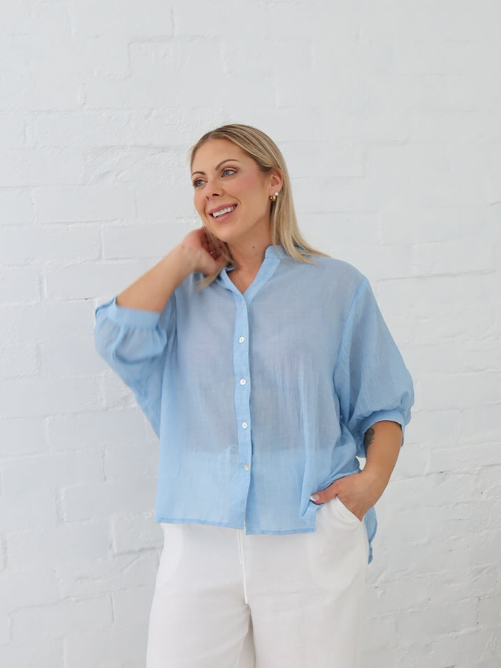 Mimi Blouse - Sky Blue