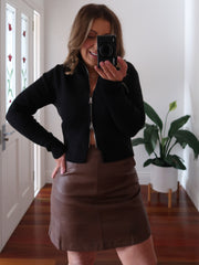 Yasmine Skirt - Brown