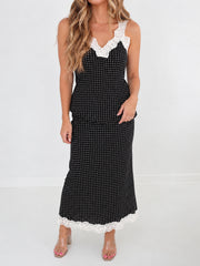 Dottie Skirt- Black/White