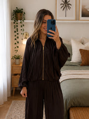 Zali Jacket- Chocolate