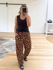 Roxy Pants - Dark Leopard