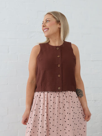Tessa Top - Chocolate