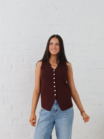 Parker Vest - Chocolate