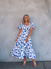 Harriet Dress - Sapphire Blue