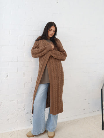 Ziggy Cardigan - Brown