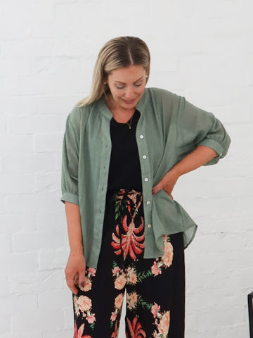 Mimi Blouse - Sage Green