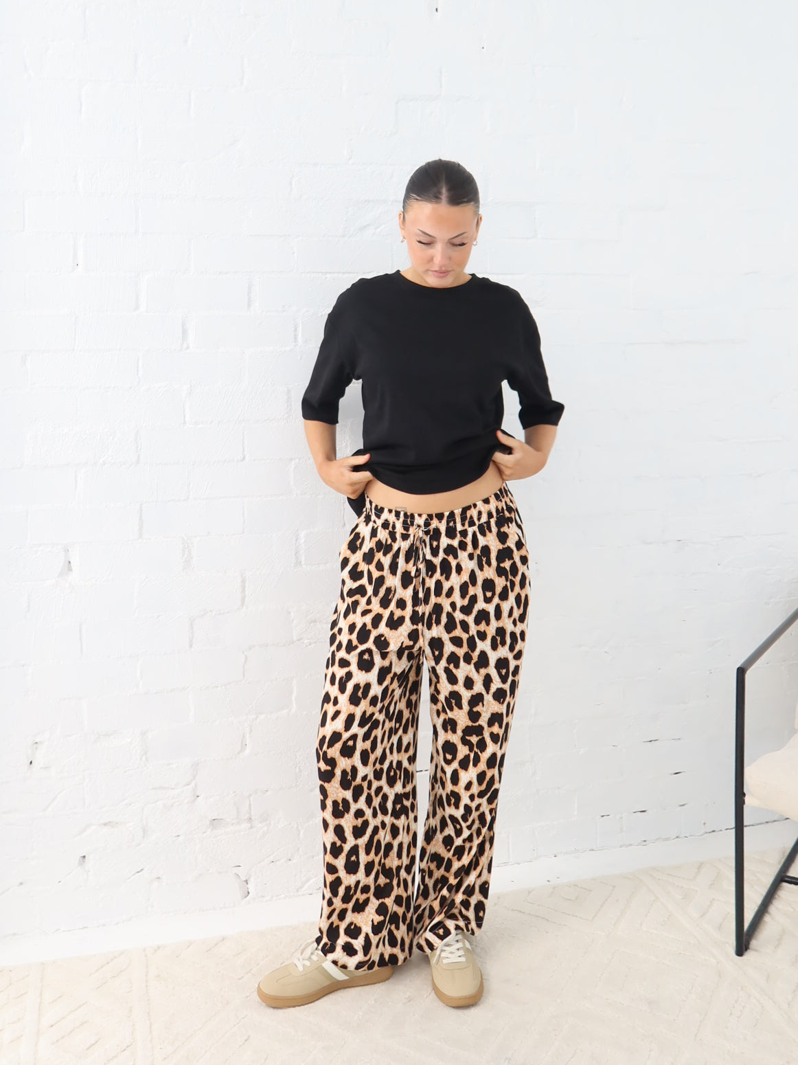 Hadley Pants - Light Leopard