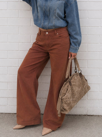 The Barrel Jeans- Toffee