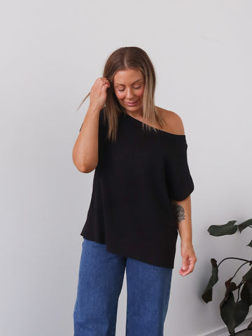 Mariah Knit Top - Black