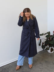 Hardin Coat - Dark Navy