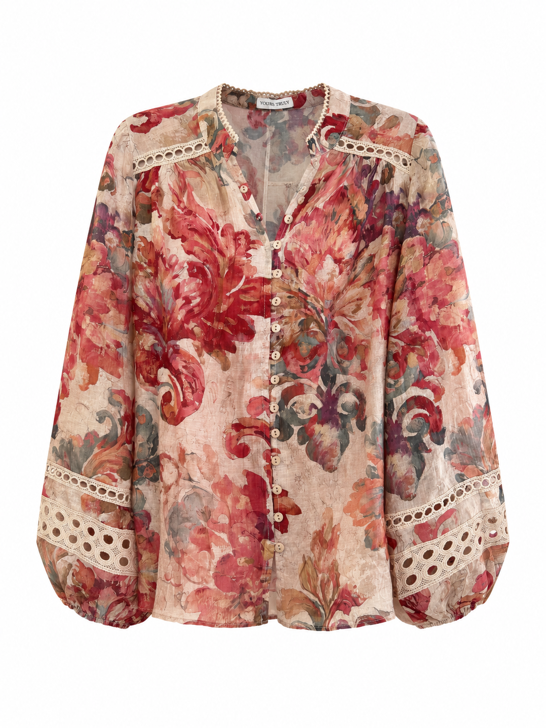 Bloom Shirt- Ivory Floral