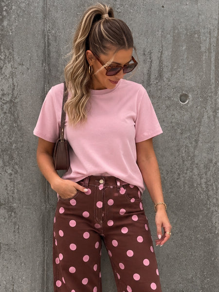 Hallie Tee- Pink