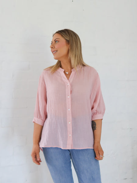 Mimi Blouse - Pale Pink