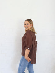 Mimi Blouse - Chocolate