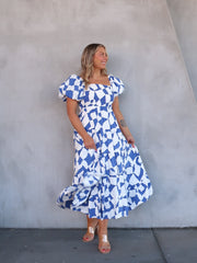 Harriet Dress - Sapphire Blue