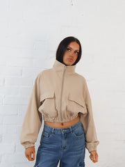 Shasta Bomber Jacket- Bone