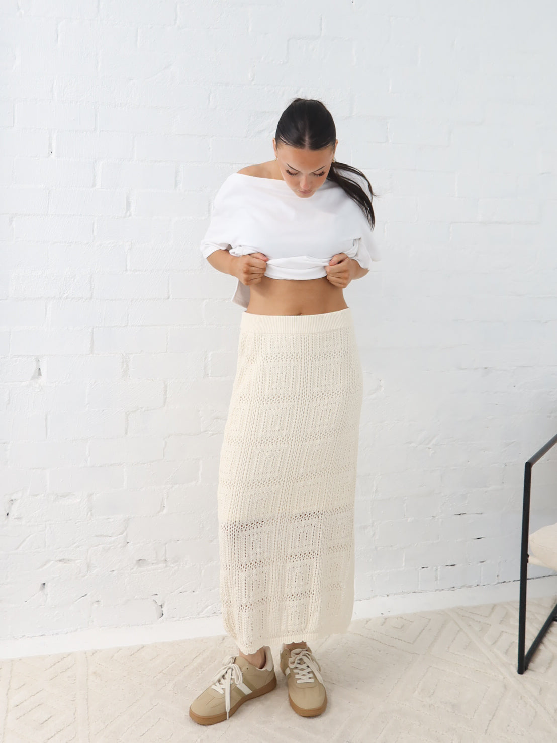 Radiance Crochet Skirt - Vanilla