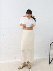 Radiance Crochet Skirt - Vanilla