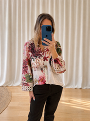 Bloom Shirt- Beige Floral