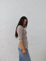 Ailani Knit Top - Mocha