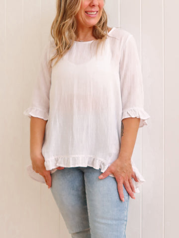 Rutherglen Blouse - White